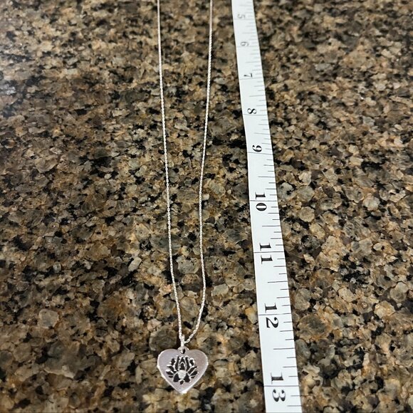 Alex and Ani Lotus Flower Peace Petals Silver Adjustable Necklace 10"- 13" - Picture 5 of 6